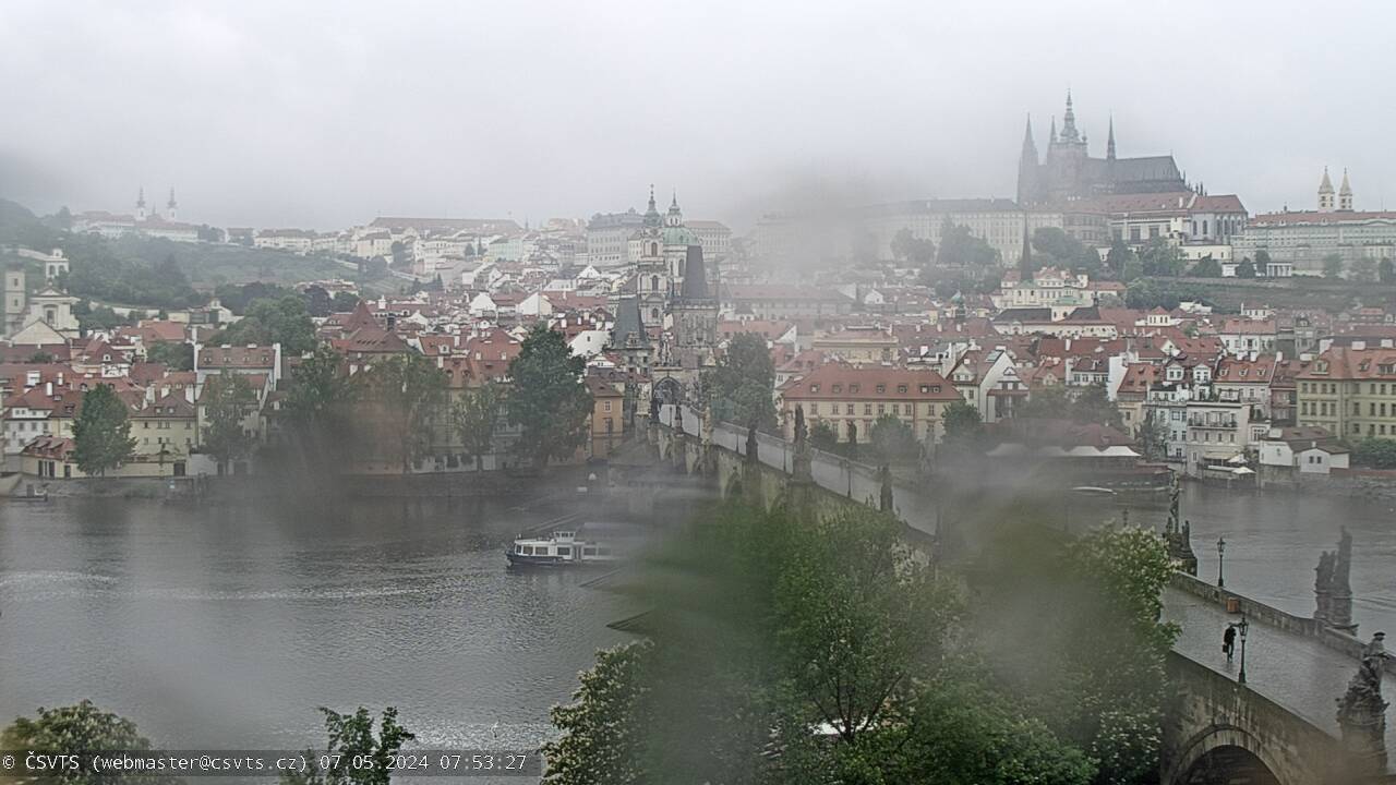 Webcam Praga vista Puente de Carlos