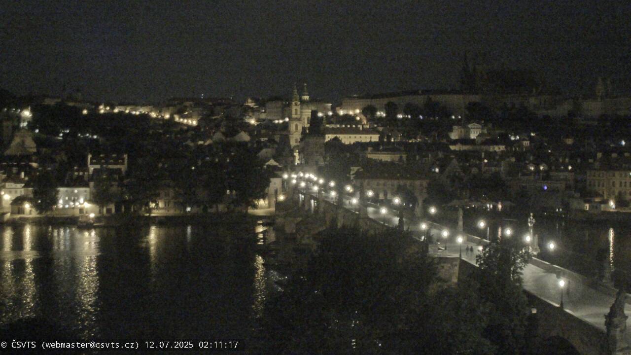 Webkamera Karlův most a Pražský hrad